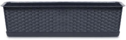 Prosperplast Ratolla Case P Rattan Hatású Balkonláda Antracit 78 cm, 10db-os csomag (ISR800P-S433)