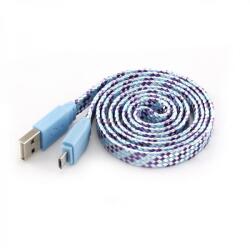 SBOX Usb-103cf-bl Csatlakozokabel (lapos) Usb 2.0/microusb Kek