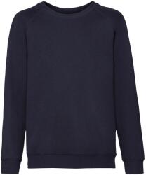 Fruit of the Loom Gyermekek/Kids Classic Raglan melegítő pulóver 3 - 4 EVES kék
