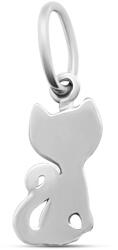 ÉkszerM Fehérarany Cica Medál AU 91097
