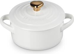 Le Creuset Vas de copt și servire Mini Cocotte Heart 250 ml alb (81901100100303)