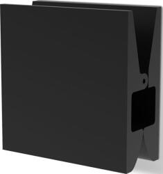 DECOR WALTHER Suport pentru prosop Pinch pătrat 10 cm negru mat (0907360)