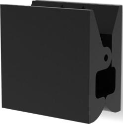 DECOR WALTHER Suport pentru prosop Pinch pătrat 5 cm negru mat (0907260)