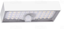TRACON Napelemes LED fali világítótest mozgásérzékelővel, fehér 6W, 4000K, 900lm, IP65, 3, 7V, 3Ah LSBW6W (W6W)