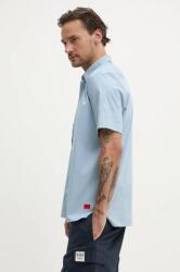 HUGO BOSS ing férfi, galléros, regular - kék XL