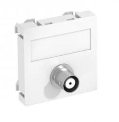 OBO Bettermann 6105018 MTG-BC F RW1 Modul 45 BNC csatlakozóaljzat egyes hüvely-hüvely 45x45mm hófehér (6105018)