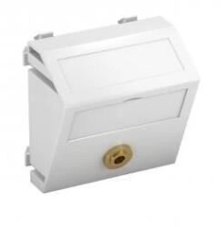 OBO Bettermann 6104958 MTS-MK L RW1 Modul 45 mini Jack csatl. aljz. hüvely egyenes csatlakozás 45x45mm hófehér (6104958)