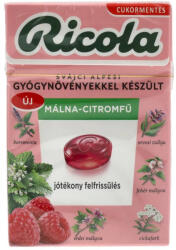 Ricola Cukorka Málna-citromfű Cm - delfinbuvar