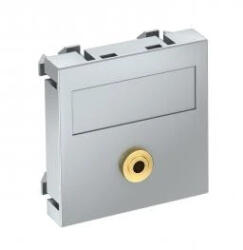 OBO Bettermann 6104952 MTG-MK L AL1 Modul 45 mini Jack csatl. aljz. hüvely egyenes csatlakozás 45x45mm festett alumínium (6104952)