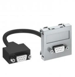 OBO Bettermann 6104688 MTG-DB9 F AL1 Modul 45 D-Sub9 csatl. aljz. kábellel hüvely-hüvely 45x45mm festett alumínium (6104688)