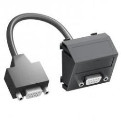 OBO Bettermann 6104697 MTS-DB9 F SWGR1 Modul 45 D-Sub9 csatl. aljz. kábellel hüvely-hüvely 45x45mm szürkésfekete (6104697)