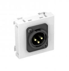 OBO Bettermann 6105258 MTG-X3M S RW1 Modul 45 XLR fedlap csavaros csatlakozódugóval 45x45mm hófehér (6105258)