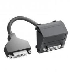 OBO Bettermann 6104769 MTS-DVI F SWGR1 Modul 45 DVI csatl. aljz. kábellel hüvely-hüvely 45x45mm szürkésfekete (6104769)
