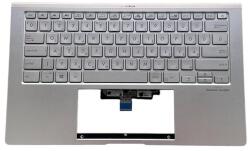 ASUS ZenBook UX434FL UX434FLC UX434FAC UX434DA UM433DA series 90NB0PD6-R31HU0 háttérvilágítással (backlit) ezüst (silver) burkolattal (topcase) magyar (HU) laptop/notebook billentyűzet gyári