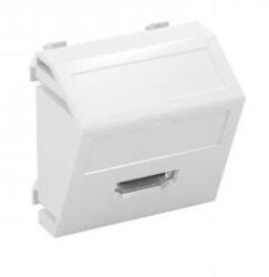 OBO Bettermann 6104814 MTS-HD S RW1 Modul 45 HDMI csatl. aljz. Hüvely csavaros rögzítéssel 45x45mm hófehér (6104814)
