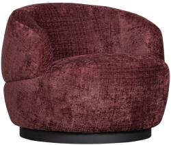 WOOOD Burgundy piros kárpitozott forgószék Wooly (800037-A)