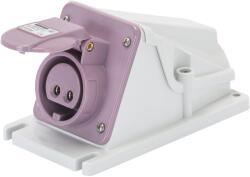 Gewiss Priza cu Montaj Aparent In Unghi De 90° IP44 3P 32A 20-25V 50-60Hz Violet N. R. Cablare Cu Surub Gewiss GW62548 (GW62548)