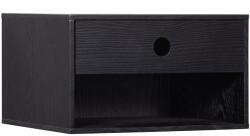 WOOOD Fekete függő éjjeliszekrény Ancy 34 x 30 cm (373538-Z)