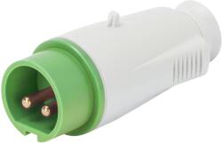 Gewiss Fisa Dreapta IP44 3P 16A 20-25V Si 40-50V 100-200Hz Verde 4H Cablaj Cu Surub Gewiss GW60069 (GW60069)