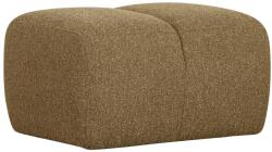 WOOOD Barna-sárga bouclé lábzsámoly Zuno 80 x 60 cm (377450-GM)