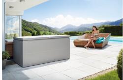 Biohort LoungeBox prémium tároló láda 200 (200 x 84 cm), kvarcszürke-metál (68075)