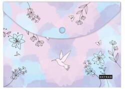 Oxybag patentos irattartó mappa A4-es kolibris - Pastel Flowers