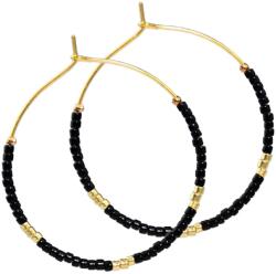  NE-36547 fülbevaló - Fekete