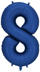 PartyDeco S. r. o 8. szám, fólia lufi, 86 cm, kék