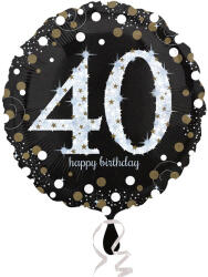 Anagram 40. évszámos fólia lufi, gömb, HB, fekete