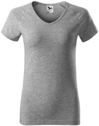 MALFINI Női póló Dream - Sötétszürke melírozott | 2XL (1281217)