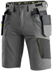 CXS Pantaloni scurți de lucru CXS NAOS - Gri / neagră / galbenă | 50 (1060-100-702-50)