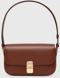 APC A. P. C. bőr táska Sac Grace Baguette barna, PXBMW. F61615. CAD - barna Univerzális méret