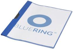BLUERING Gyorsfűző klip mappa A4, műanyag 30laphoz fém klippes Bluering® kék (894366) - irodaitermekek