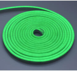 24LED Furtun Neon 12V 6x12mm SMD 2835 IP67 Verde
