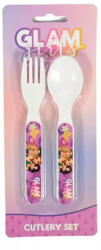  Glam Girls Team műanyag evőeszköz készlet - 2 darabos (ARJ074685E)