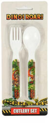  Dinoszaurusz Roar műanyag evőeszköz készlet - 2 darabos (ARJ074685C)