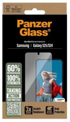 Panzer képernyővédő üveg (3D, ütésállóság, 9H) ÁTLÁTSZÓ Samsung Galaxy S25 (SM-S931) (PGRNUWFG38388)