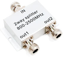 Thunder Germany Booster MISP-2N térerő erősítő Koax kábel 2-es elosztó (698-2700 MHZ) - tereroerosito