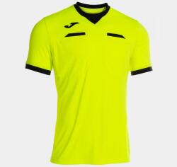 Joma REFEREE SHORT SLEEVE T-SHIRT játékvezető mez fluo sárga fekete XL