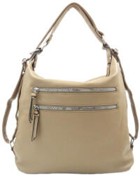 Plazabox Mirtill átalakítható női hátizsák és válltáska bézs többfunkciós (run-1062-beige)