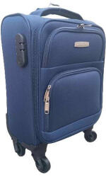 Leonardo Da Vinci Bőrönd 40x30x20 cm xs méret Wizzair ingyenes kézipoggyász kék (le-2307-xs-blue)