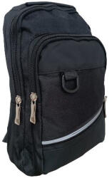  Fekete férfi táska testtáska keresztpántos (en-814-black)