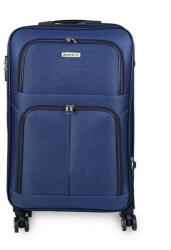 Leonardo Da Vinci Kabin Bőrönd 55-60 cm kivehető kerekekkel bővíthető kék Leonardo da Vinci (le-266-m-blue)