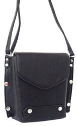 Plazabox Szegecses Női táska fekete kisméretű (run-701-black)