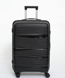 Vanko Fekete bőrönd nagyméretű L-es TSA zárral strapabíró polipropilén (em-v-75-l-black)