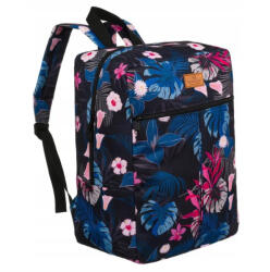 Plazabox Kézipoggyász hátizsák 40 x 20 x 25 cm Ryanair Wizzair fedélzeti táska kék (ze-7159-blue)