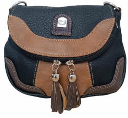 Hernan Kisméretű női oldaltáska fekete barna 1725 (le-1725-black)