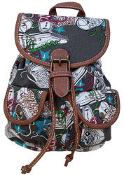  Női hátizsák kisméretű vászon szürke fehér (le-z-70-38-shoes)