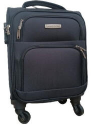 Leonardo Da Vinci Kabin bőrönd 55 x 40 x 20 cm Wizzair kézipoggyász fekete (le-2307-black-s)