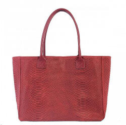  Valódi bőr női kézitáska válltáska nagyméretű bordó A/4 (na-3048-bordo)